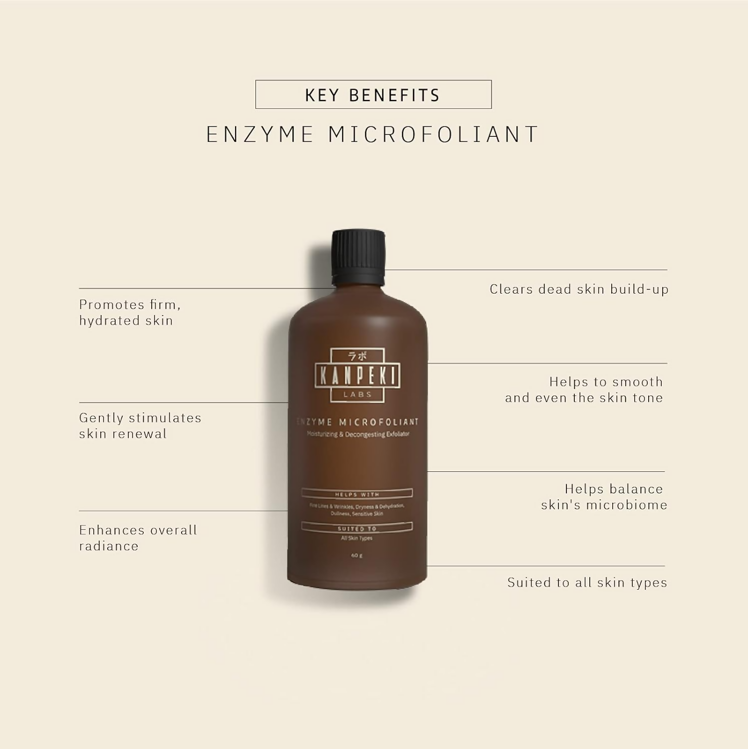 Kanpeki Labs - Enzyme Microfoliant Facial Exfoliator