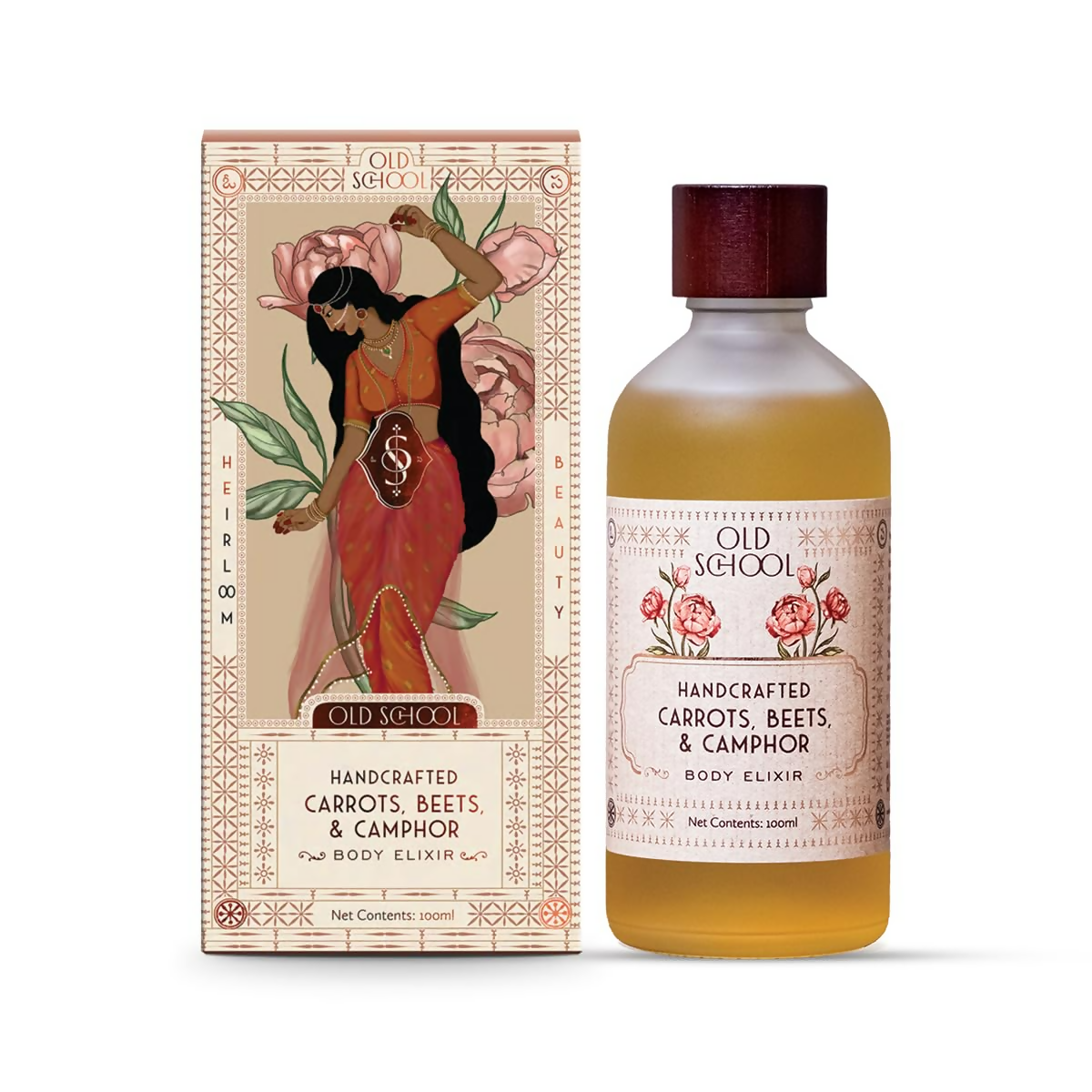 Old School Rituals Carrots Beets & Camphor Body Elixir Nourishing & Toning Body Oil
