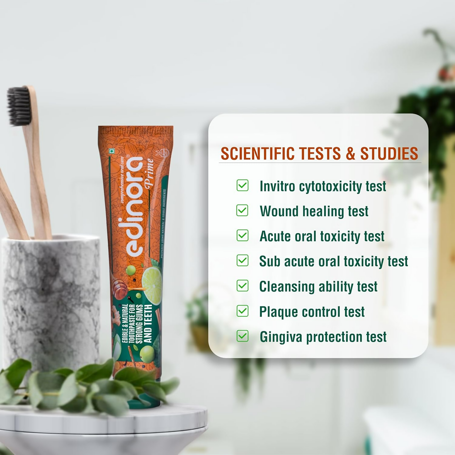 Edinora Prime Ayurvedic Toothpaste