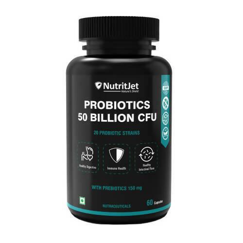 NutritJet Probiotic Supplement 50 Billion CFU Veg Capsules