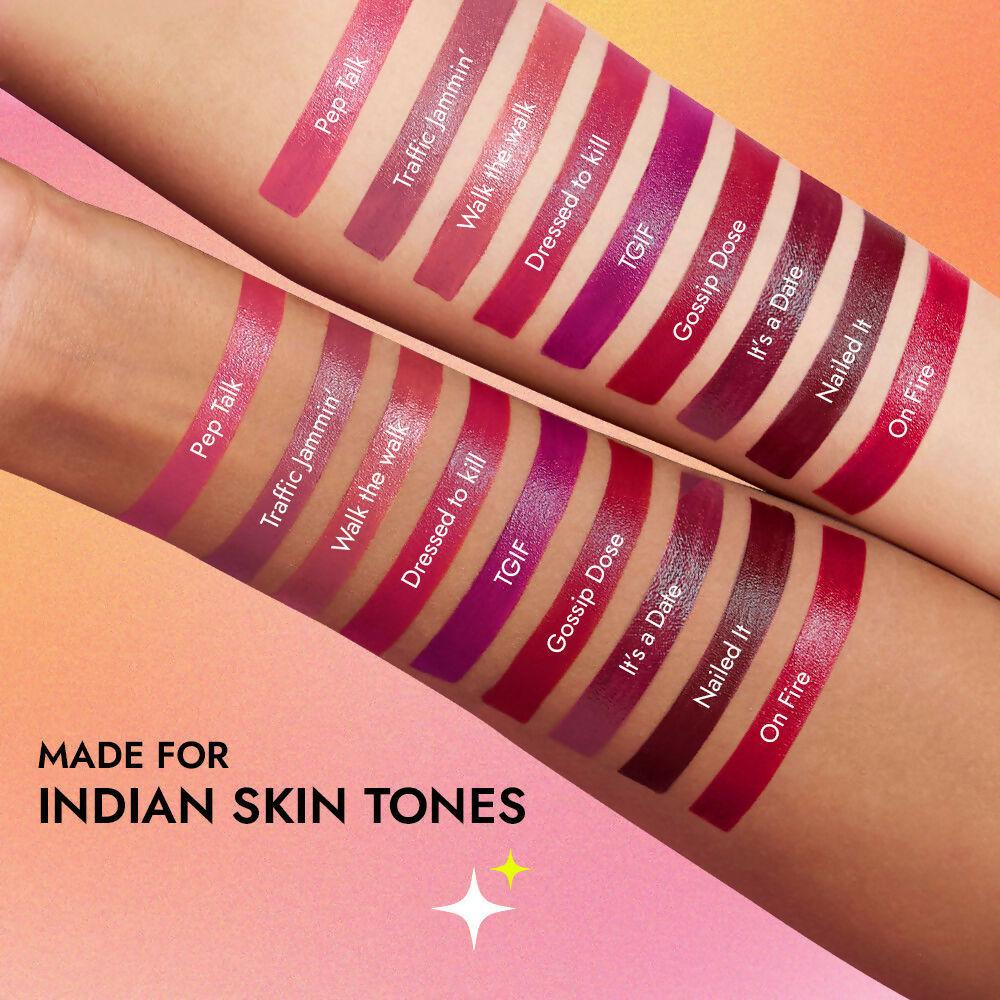 Nykaa So Creme Creamy Matte Lipstick - It's A Vibe