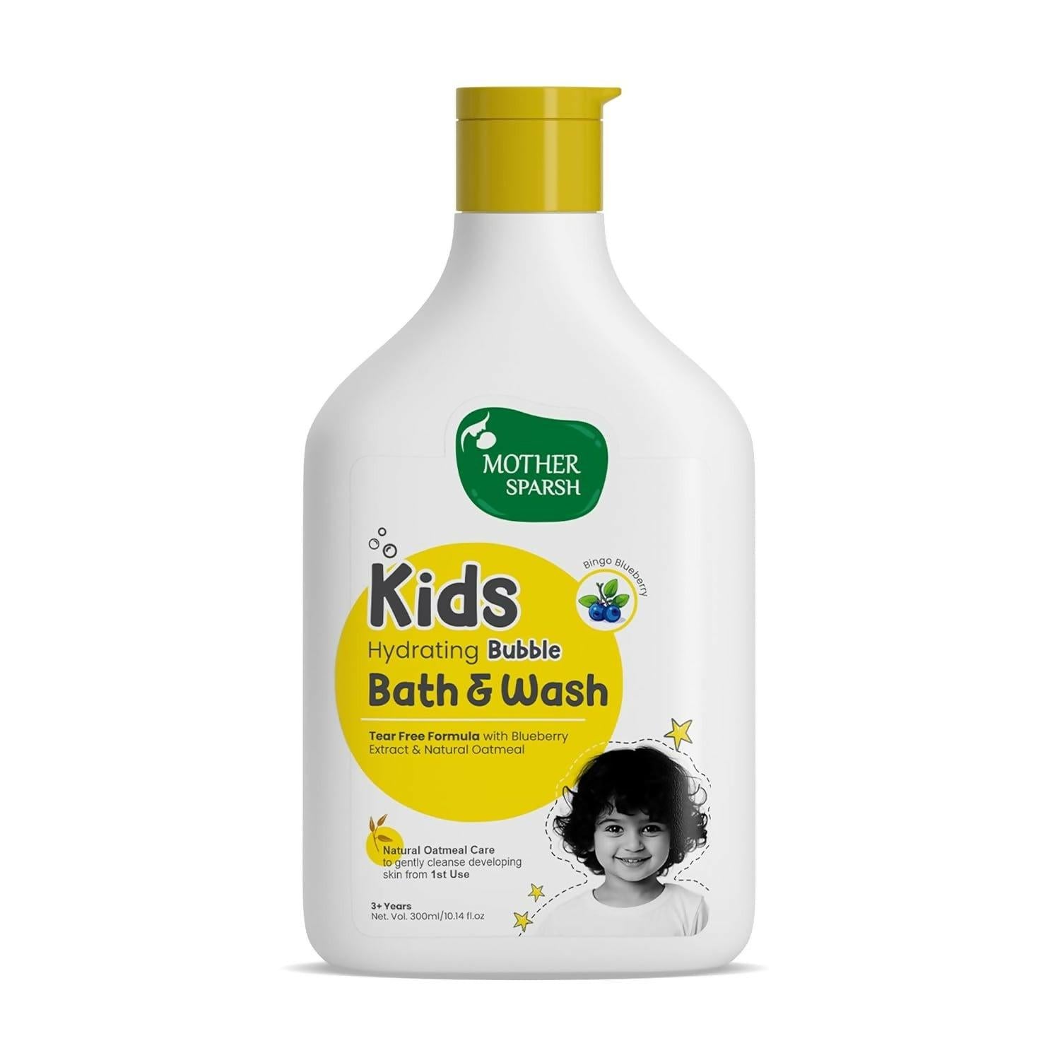 Mother Sparsh Kids & Baby Hydrating Bubble Bath & Wash for 3+ Boys & Girls