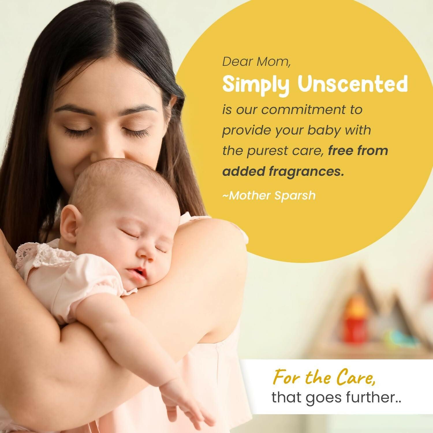 Mother Sparsh Simply Unscented Mineral Baby Sunscreen with Natural Oatmeal, with SPF 50 & UVA/UVB Protection