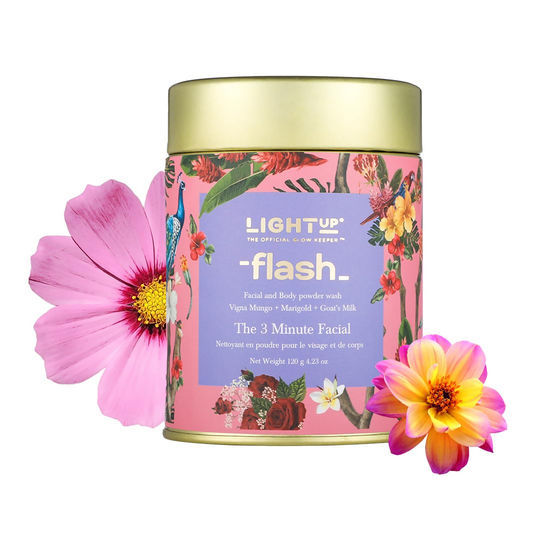 Light Up Flash Facial And Body Powder Wash