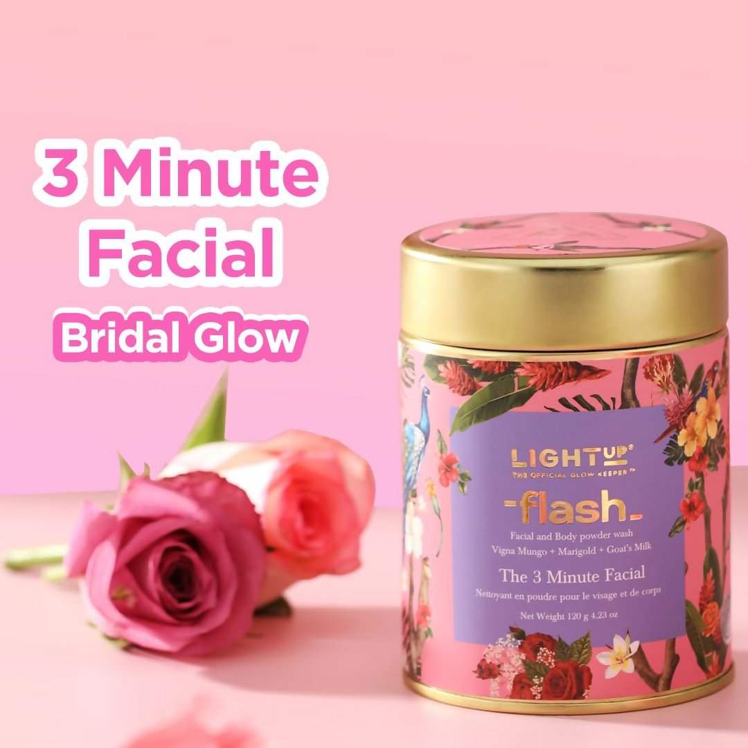 Light Up Flash Facial And Body Powder Wash