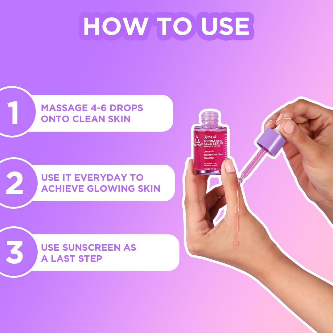 Light Up Splash Hydrating Face Serum With Hyaluronic Acid