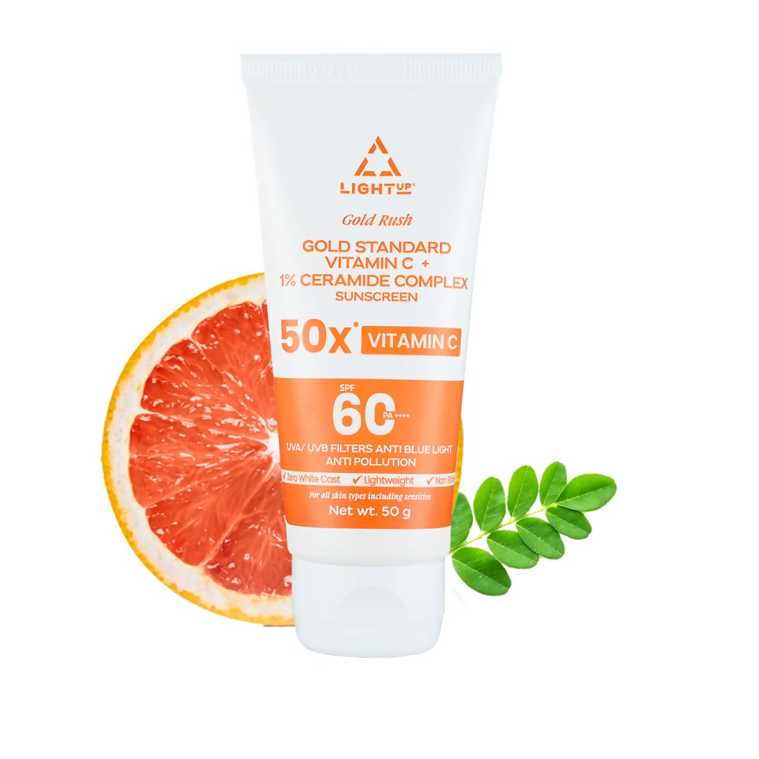 Light Up Gold Rush Gold Standard Vitamin C + 1% Ceramide Complex Sunscreen