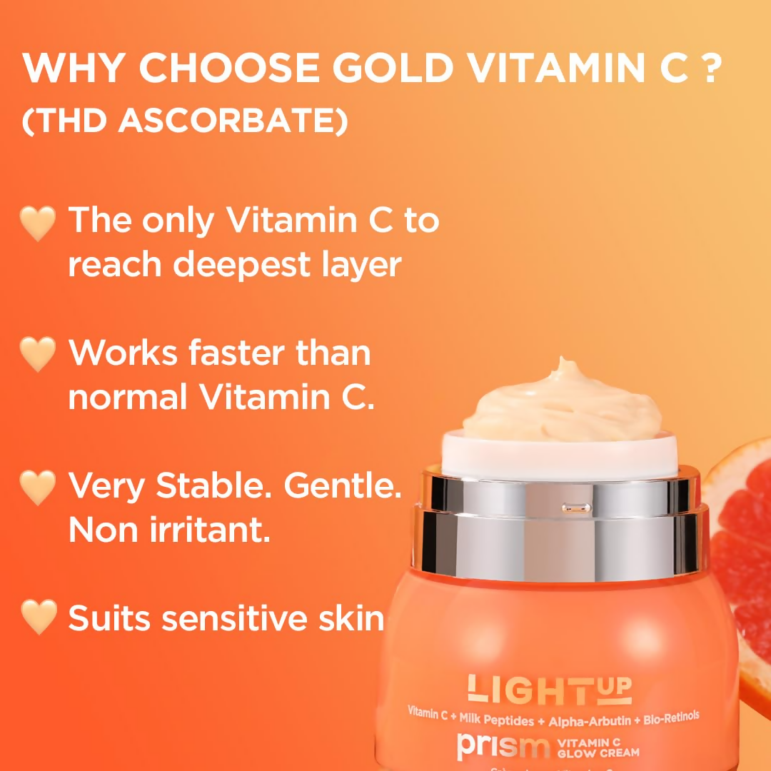 Light Up Beauty Prism Vitamin C Face Cream with Alpha Arbutin and Bio-Retinols