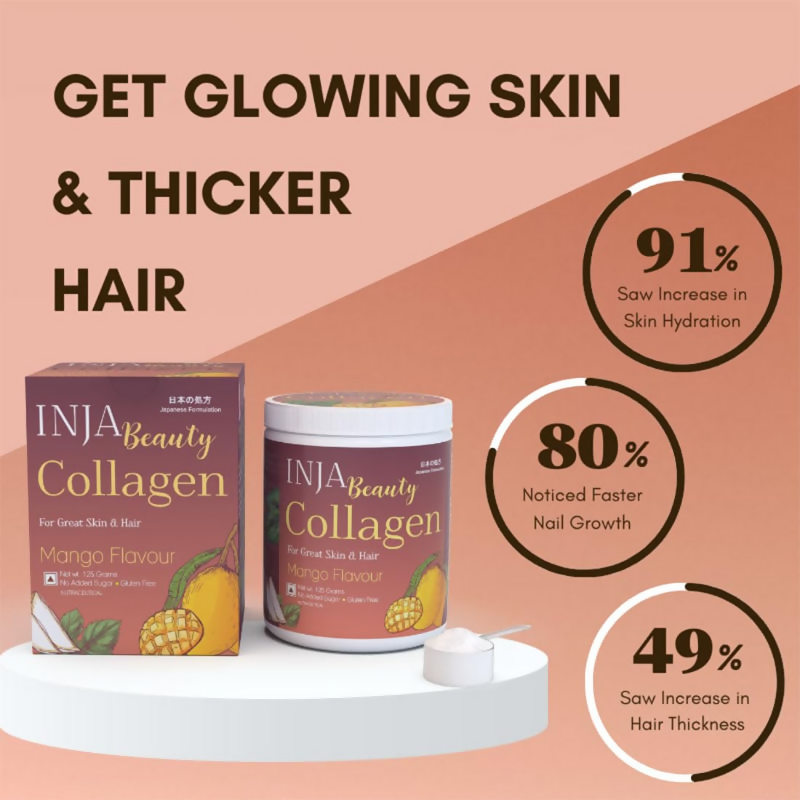 Inja Beauty Collagen For Skin Hair & Nails - Mango Flavour