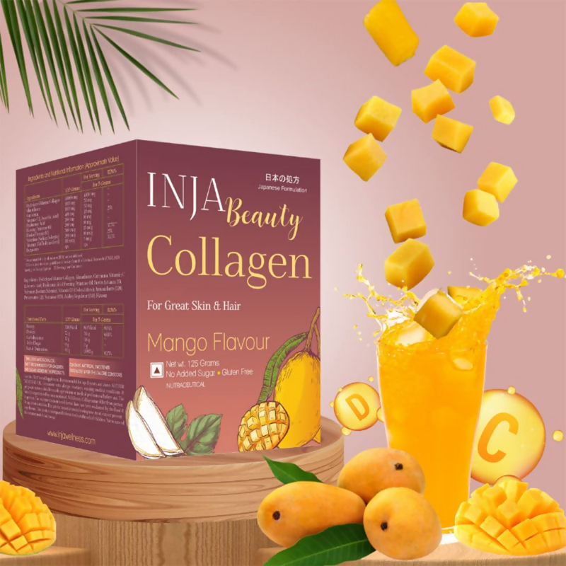 Inja Beauty Collagen For Skin Hair & Nails - Mango Flavour