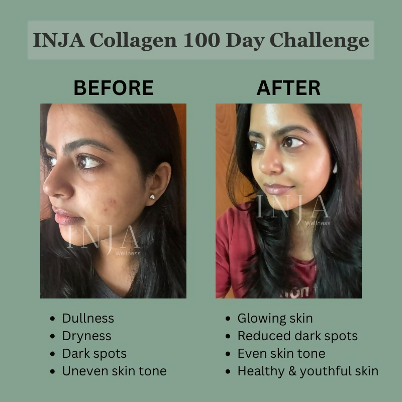 Inja Beauty Collagen For Skin- Hair & Nails- With Vit C- Glutathione- Biotin - Orange Flavour