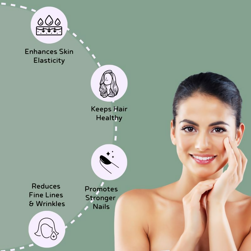 Inja Beauty Collagen For Skin- Hair & Nails- With Vit C- Glutathione- Biotin - Orange Flavour