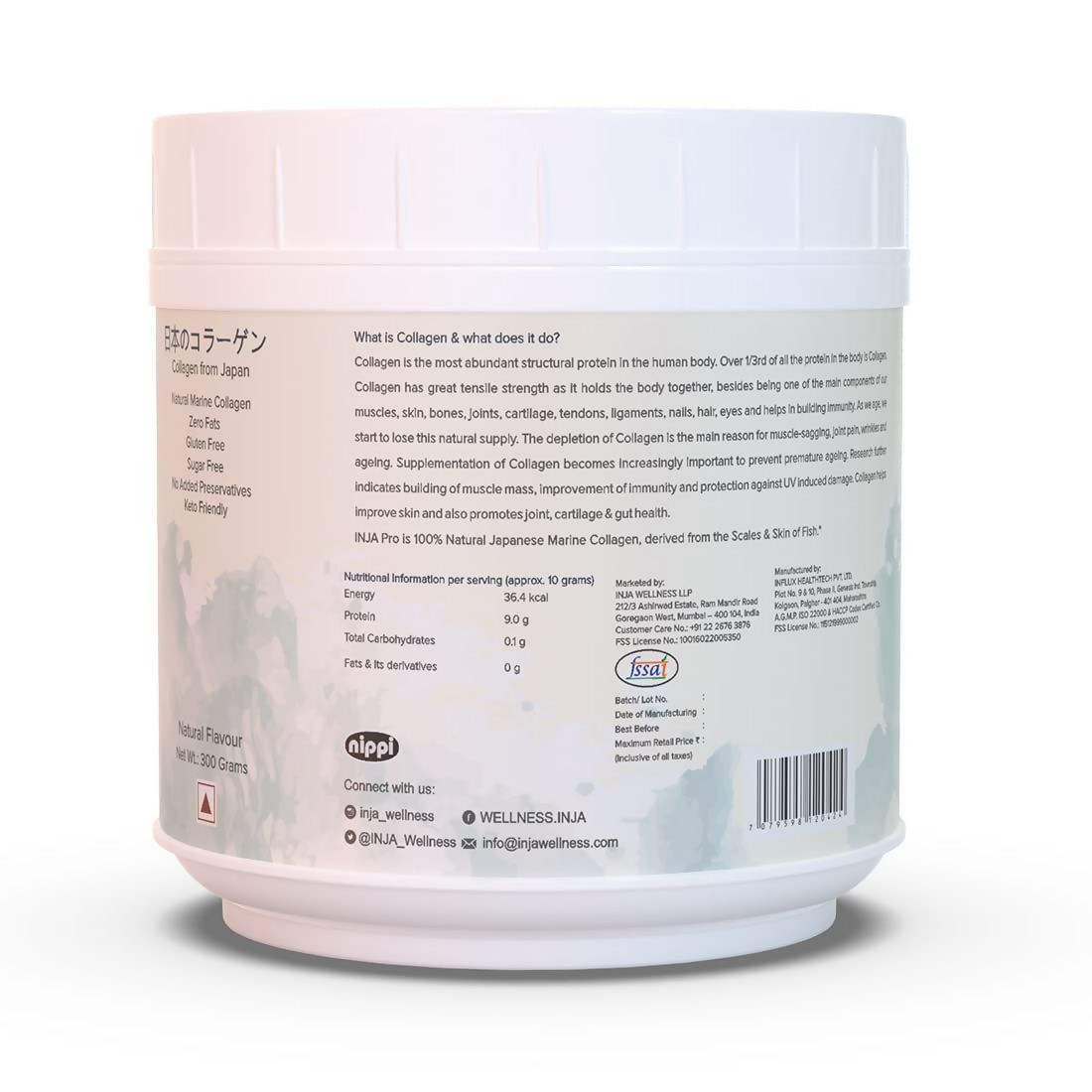 Inja Pro Marine Collagen Supplement For Women And Men For Healthy Skin