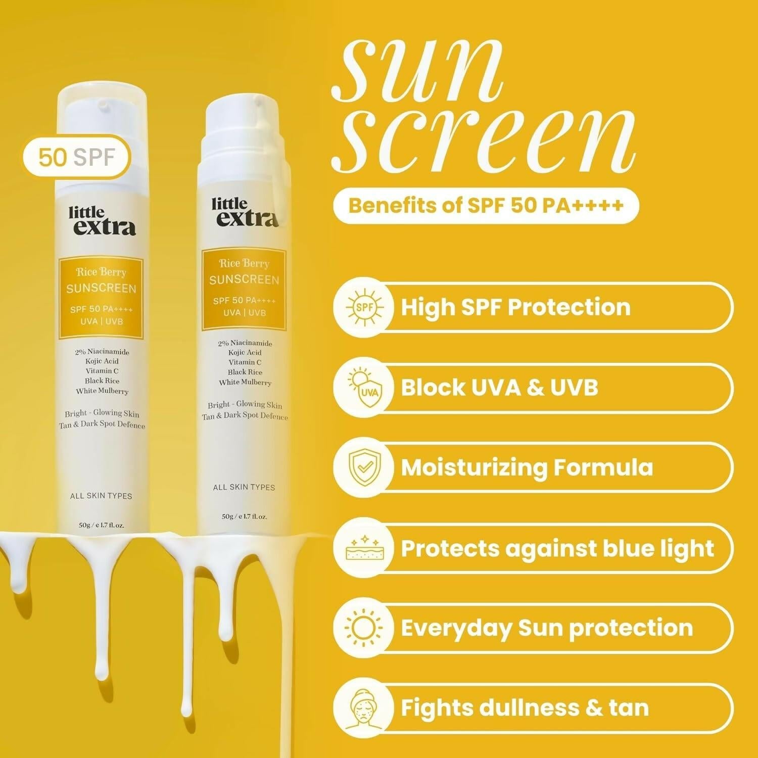 Little Extra Rice Berry Sunscreen with SPF 50 PA++++