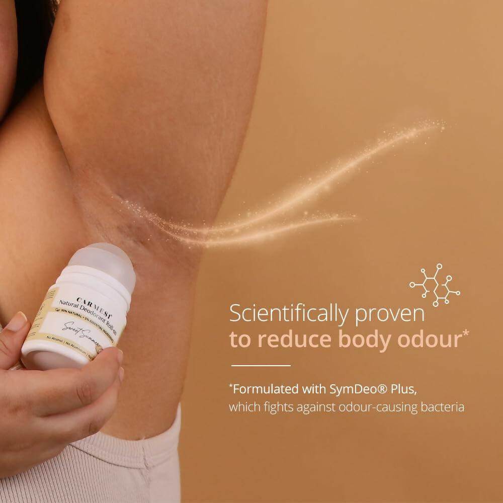 Carmesi Natural Underarm Roll On Deodorant for Women - Sweet Summer