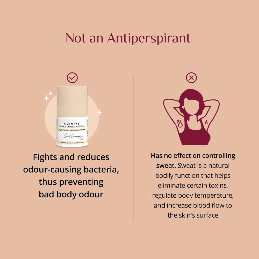 Carmesi Natural Underarm Roll On Deodorant for Women - Sweet Summer