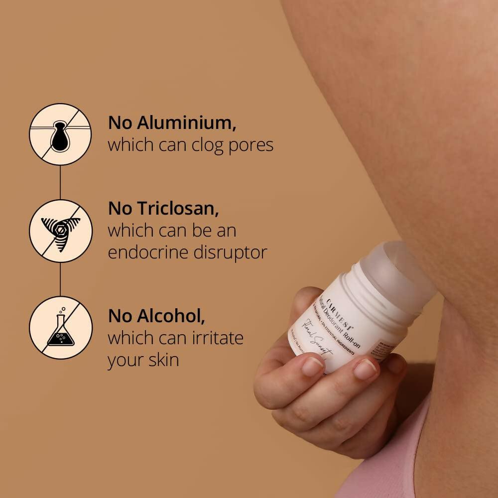 Carmesi Natural Underarm Roll On Deodorant for Women - Floral Sunset