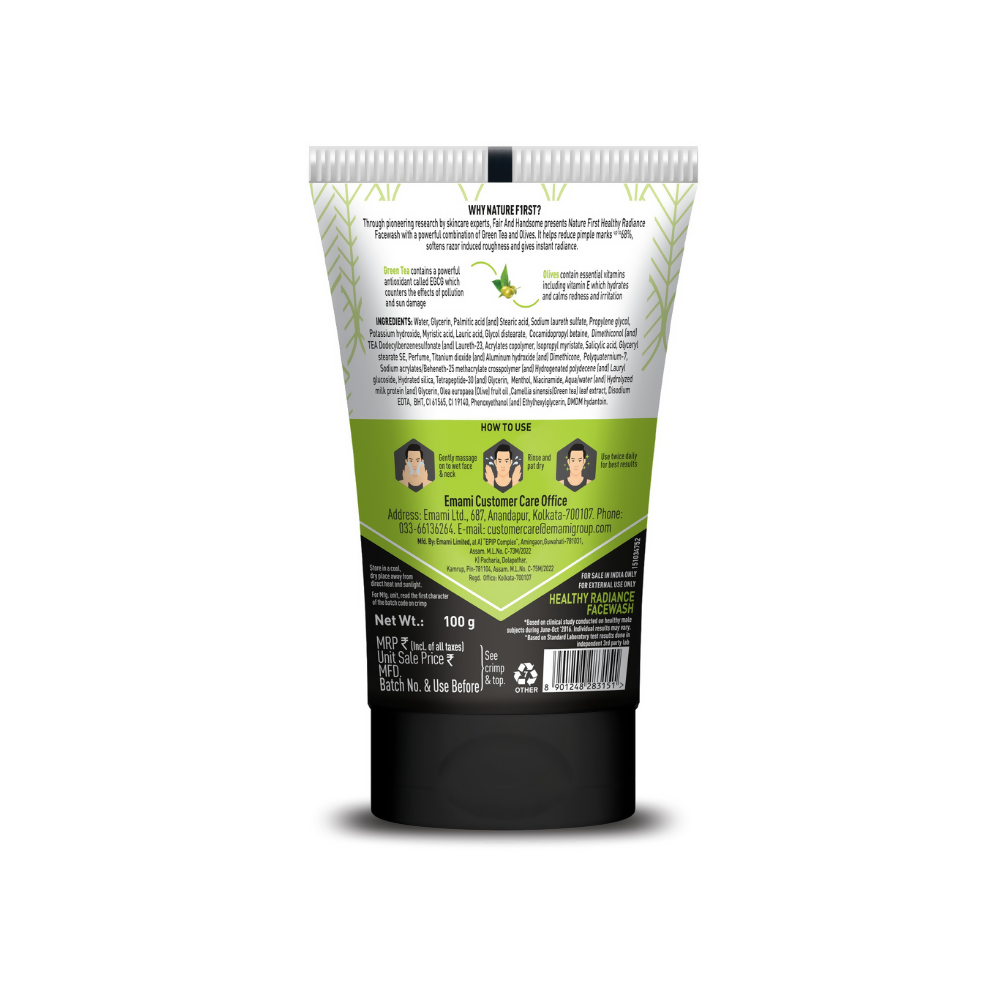 Fair and Handsome Nature First Healthy Radiance Face Wash