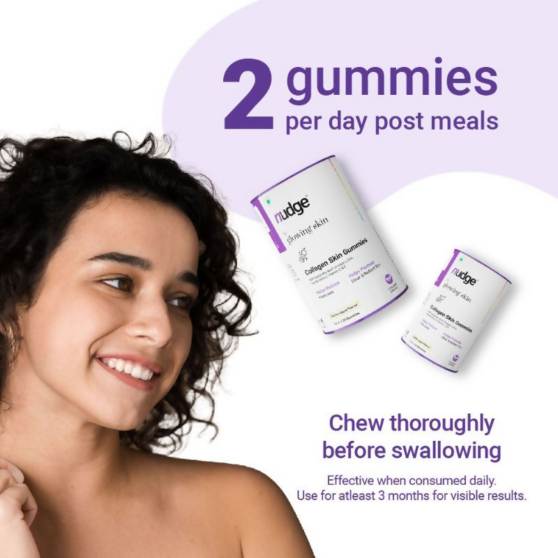Nudge Collagen Skin Health Gummies - Golden Apple Flavour