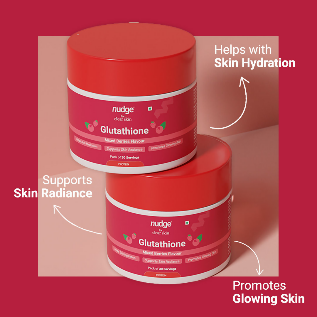 Nudge Glutathione Powder For Clear Skin - Mixed Berries