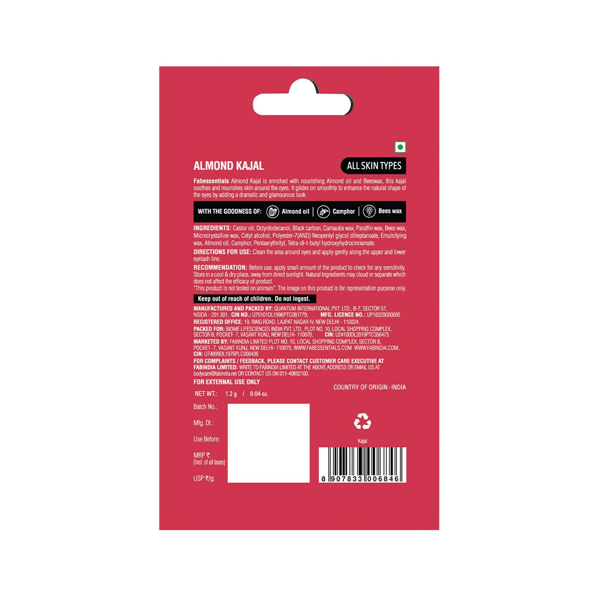 Fabessentials Almond Kajal