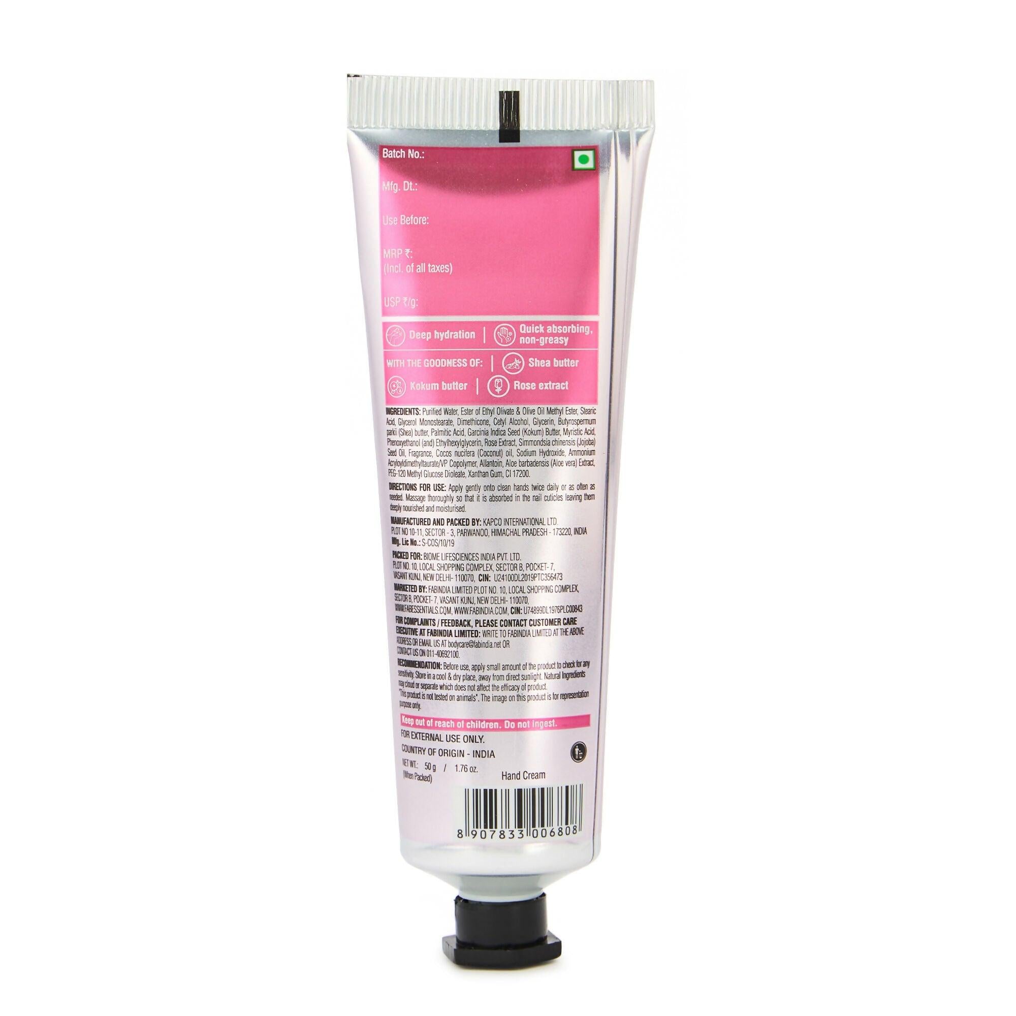 Fabessentials Velvet Rose Hand Cream