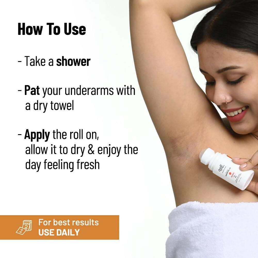 Chemist at Play UnderArm Roll On Fragrance Free, Prevents Body Odour, Brightens Skin & Exfoliates Underarm