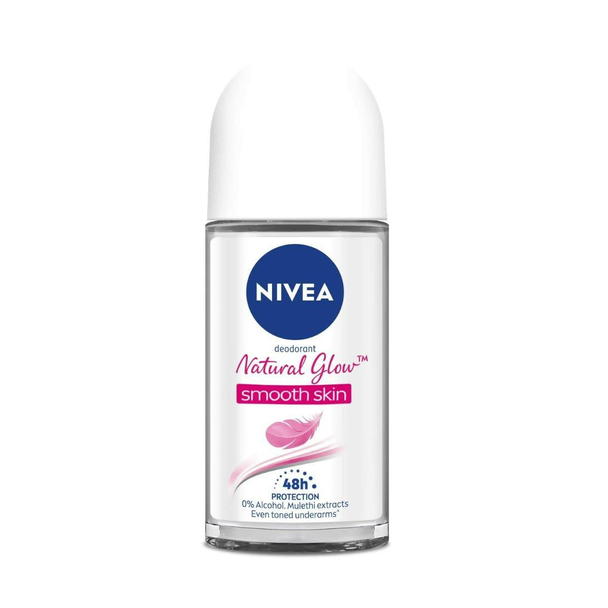 Nivea Natural Glow Smooth Skin Deodorant Roll On For Women