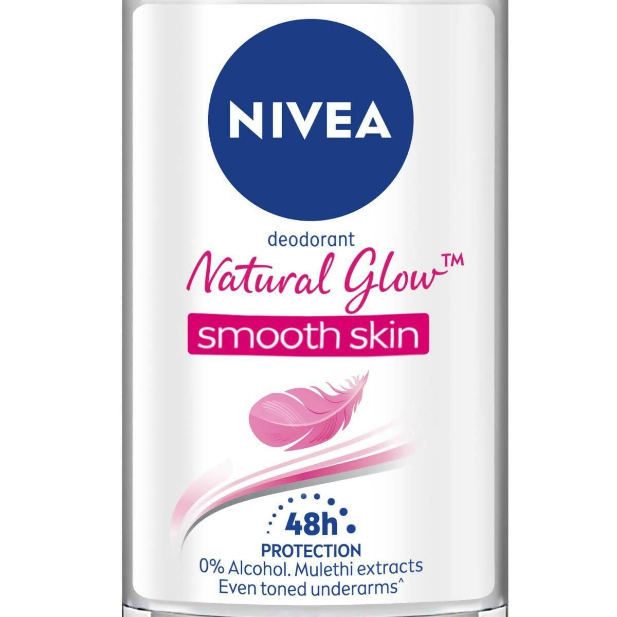 Nivea Natural Glow Smooth Skin Deodorant Roll On For Women