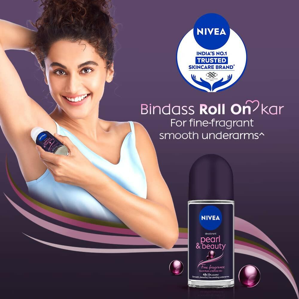 Nivea Deodorant Roll On Pearl & Beauty Fine Fragrance For Women