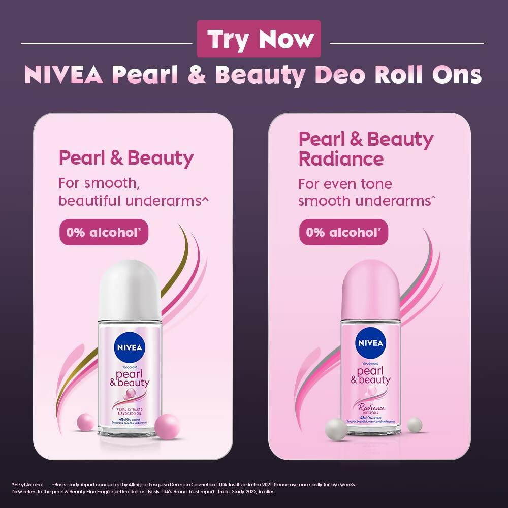 Nivea Deodorant Roll On Pearl & Beauty Fine Fragrance For Women
