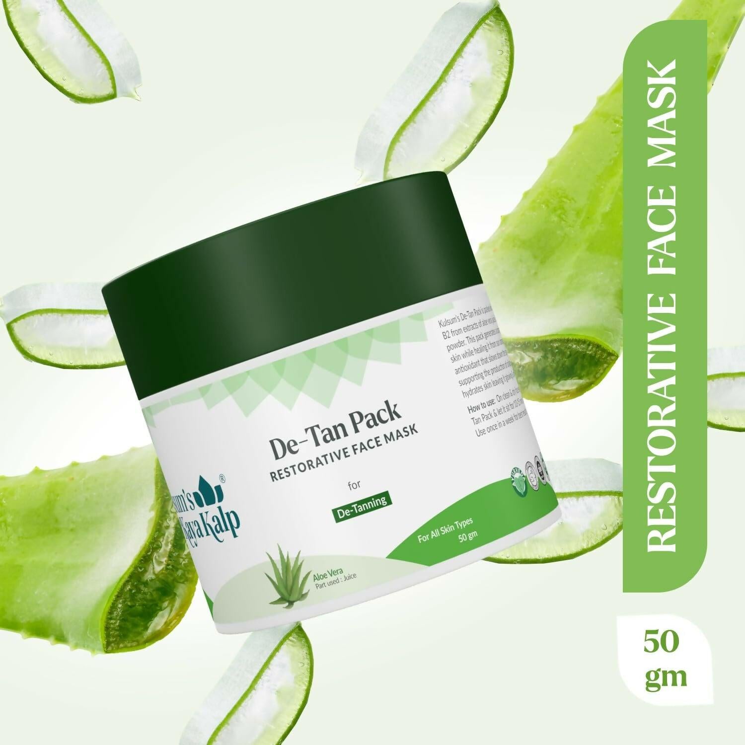 Kulsum's Kaya Kalp Herbals De-Tan Pack For De -Tanning