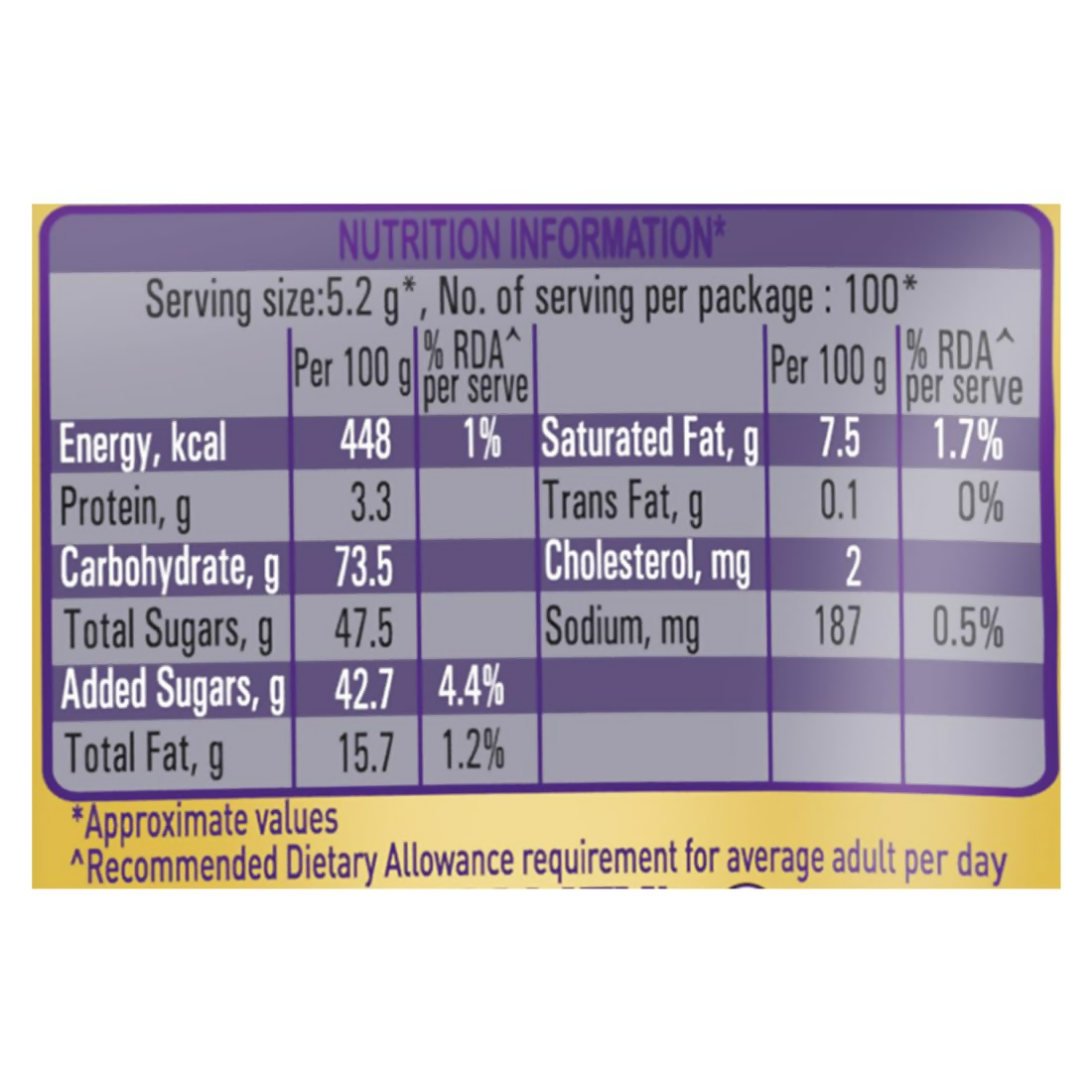 Cadbury Choclairs Gold Candies (chocolatecaramel)