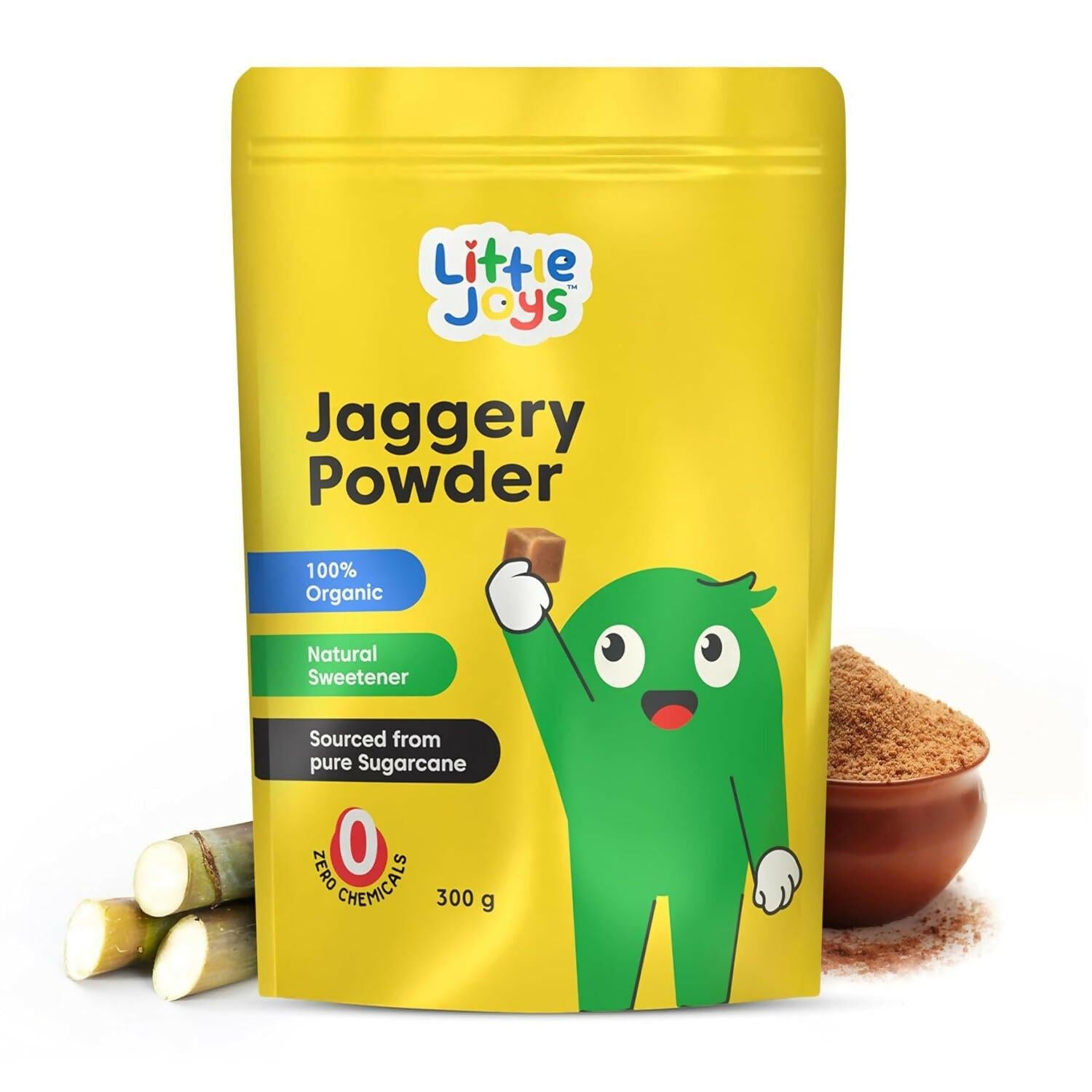 Little Joys 100% Organic Jaggery Powder, No preservatives, No additives, No chemicals