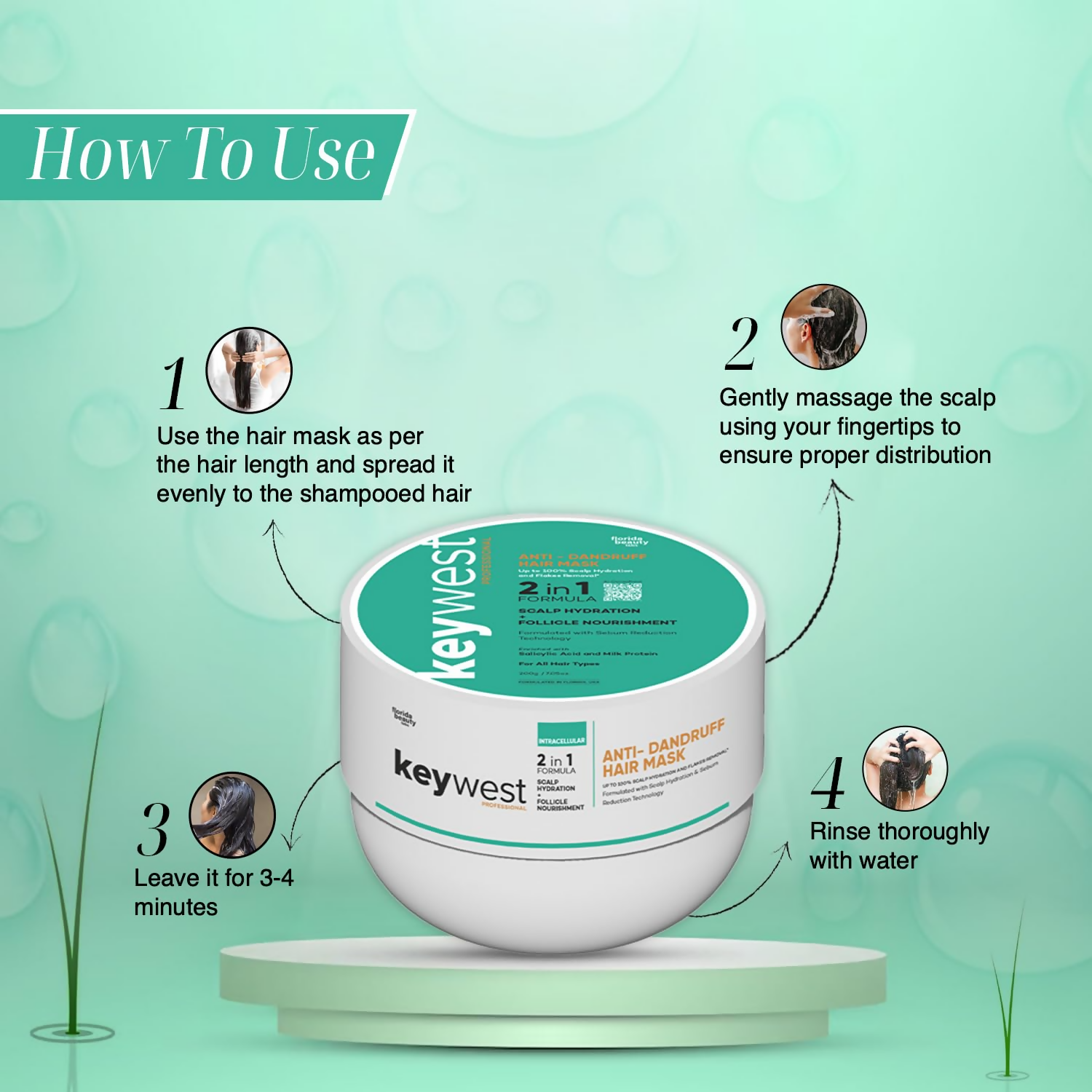 Keywest Professional Anti Dandruff Hair Mask