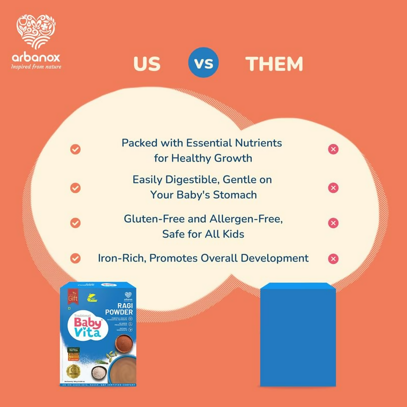 Babyvita Arbanox Ragi Powder Nutrient-Rich Blend for Little Ones