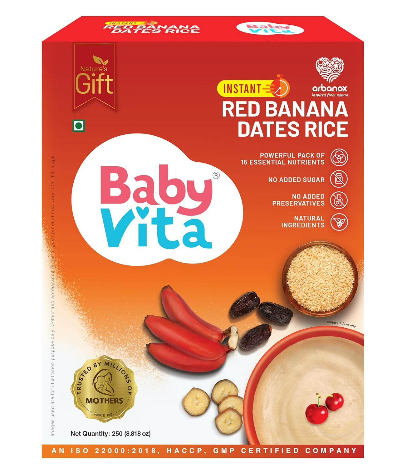 Babyvita Arbanox Red Banana Dates Rice Wholesome Blend For Little Ones Trusted By Parents