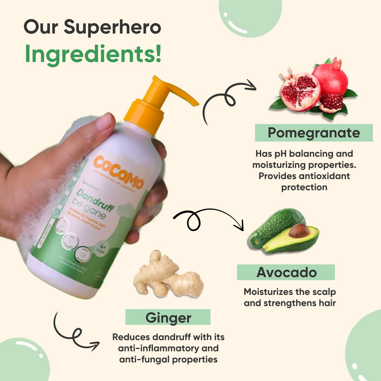 Cocomo Dandruff Be Gone Anti-Dandruff Shampoo For Kids