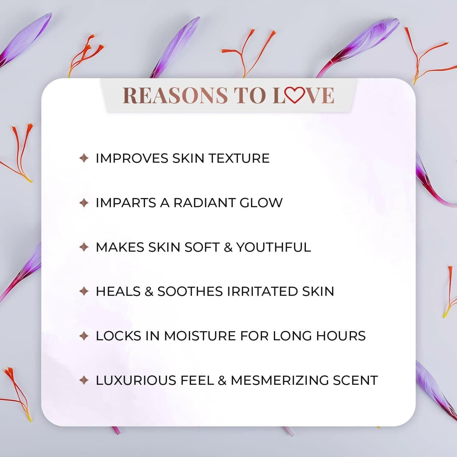 Just Herbs Saffron + Malai Nourishing Body Milk Lotion