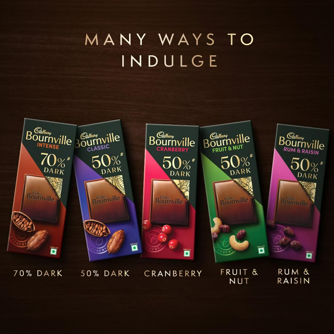 Cadbury Bournville Fruit And Nut Dark Chocolate Bar