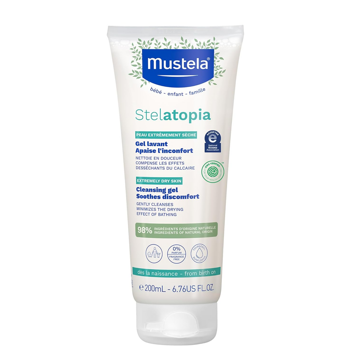Mustela Stelatopia Cleansing Gel With Sunflower Oil