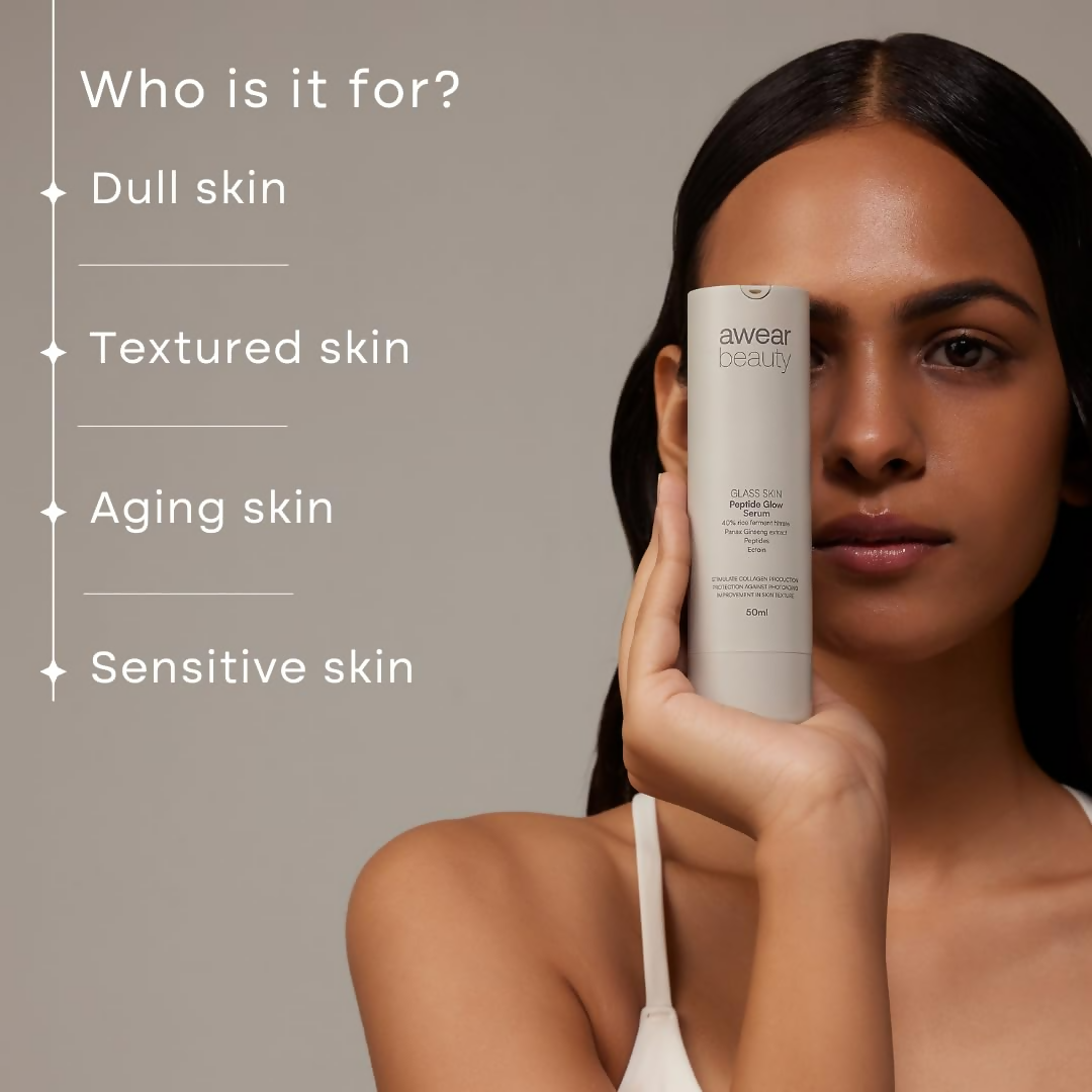 Awear Beauty Glass Skin Peptide Glow Serum