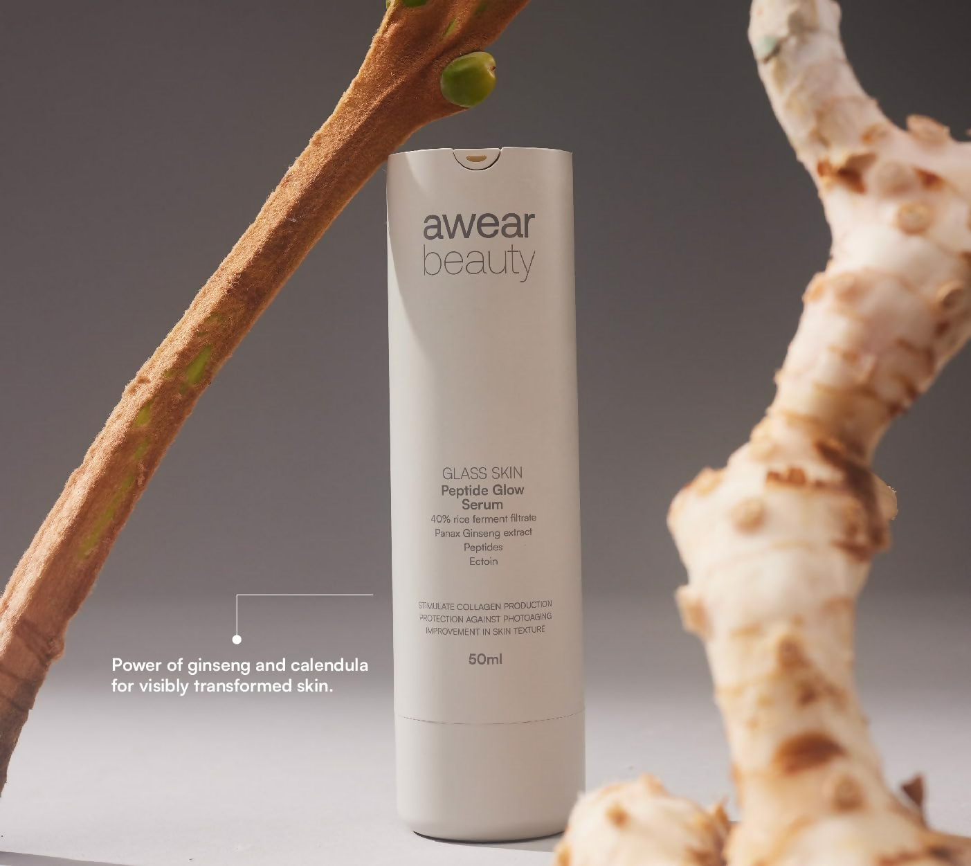 Awear Beauty Glass Skin Peptide Glow Serum