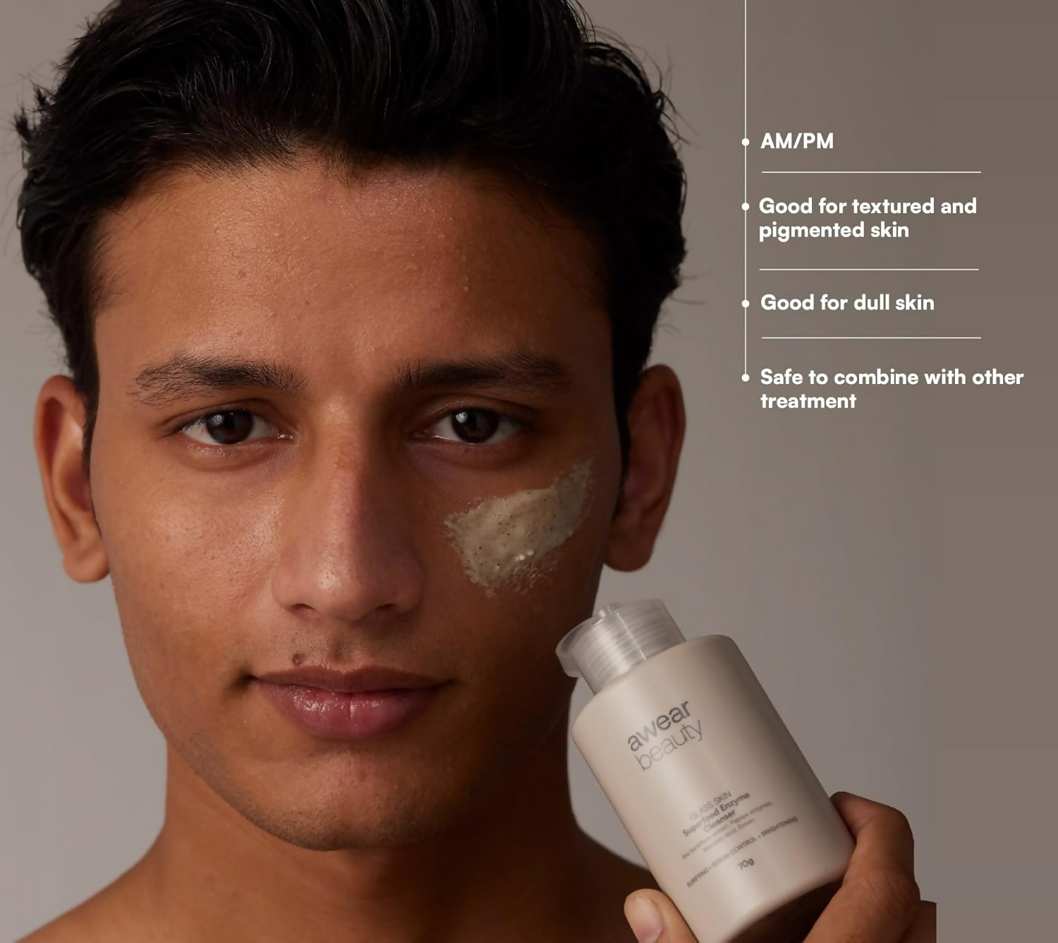 Awear Beauty Glass Skin Superfood Enzyme Cleanser