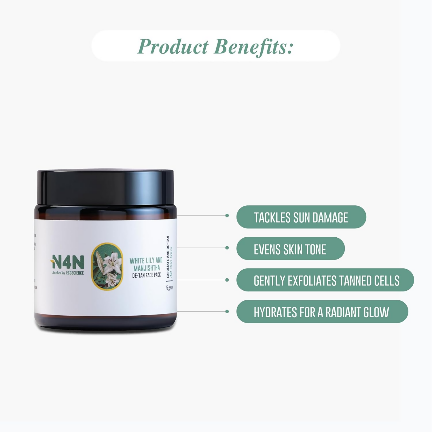 Nature4Nature De-Tan Face Pack For Glowing Skin