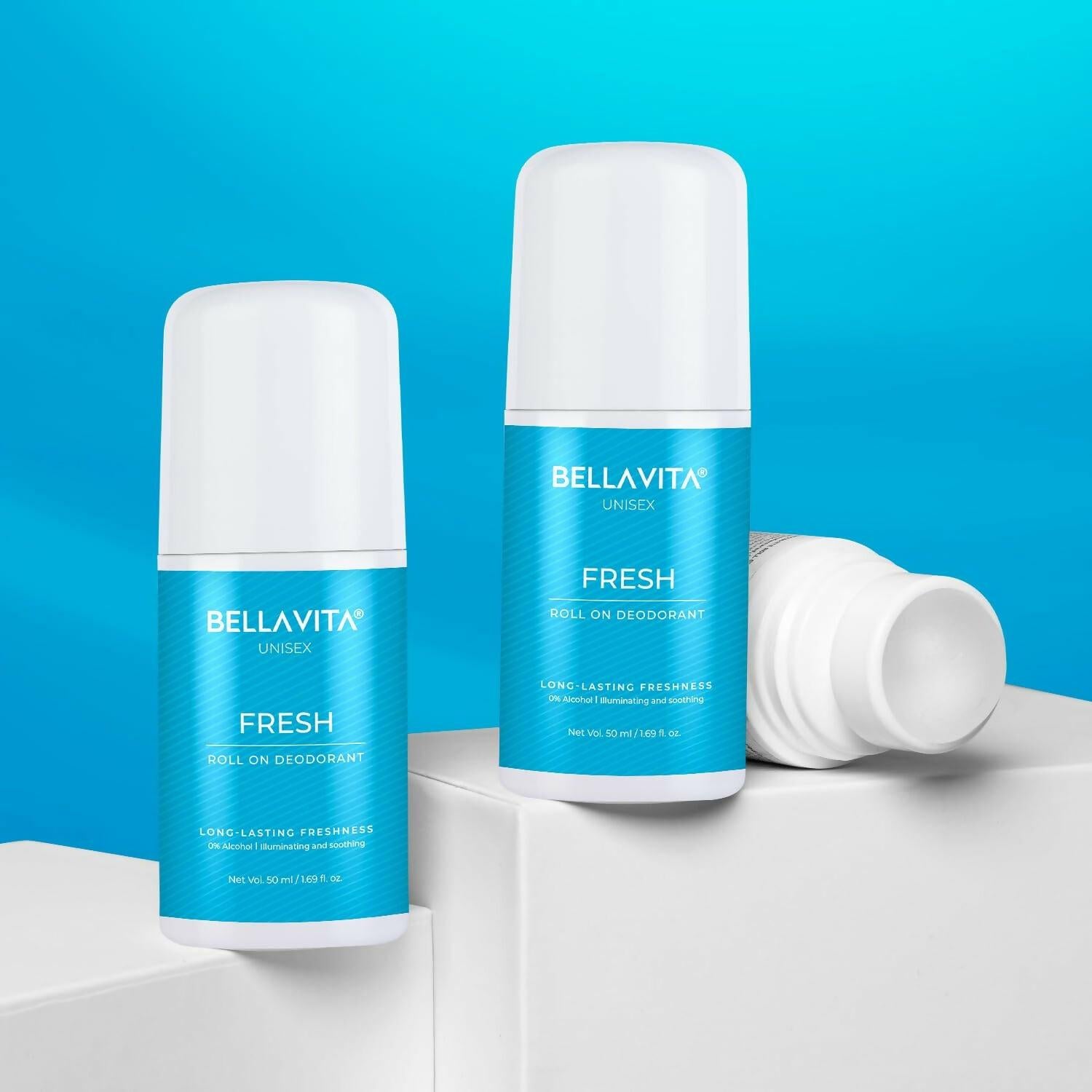 Bella Vita Fresh Natural Underarm Roll On Deodorant for Men & Women