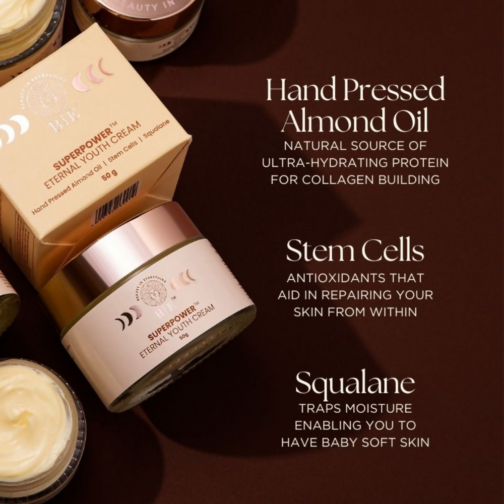 BiE Superpower Eternal Youth Cream With Collagen Boosters For Brightening & Anti-Aging