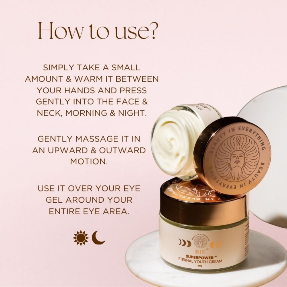 BiE Superpower Eternal Youth Cream With Collagen Boosters For Brightening & Anti-Aging