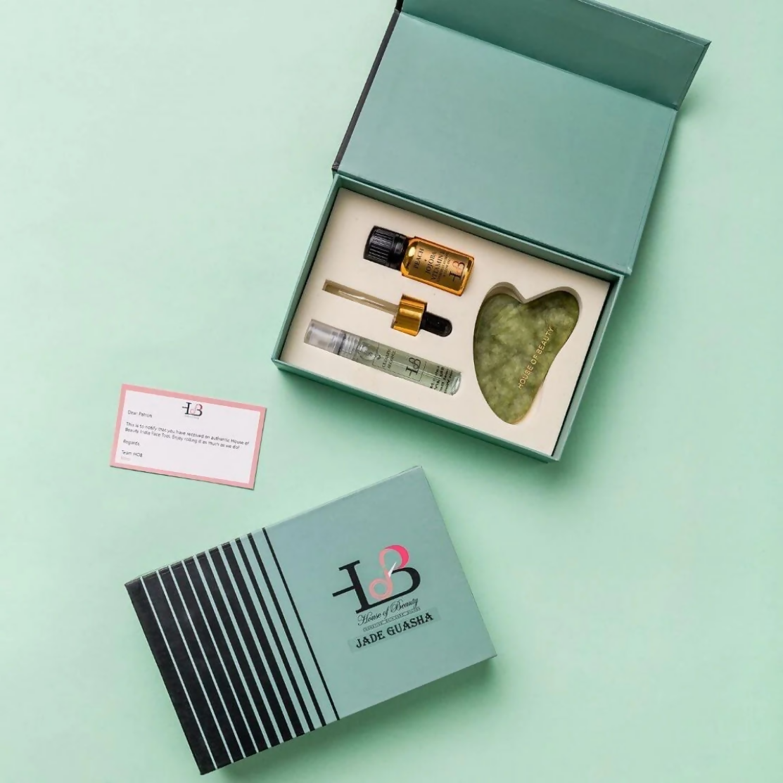 House of Beauty Jade Guasha Kit