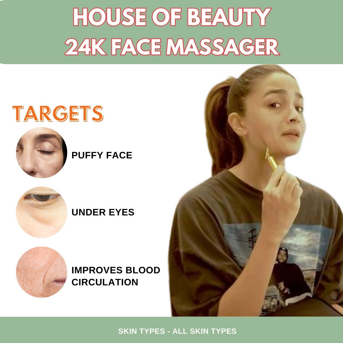 House of Beauty 24K Face Massager